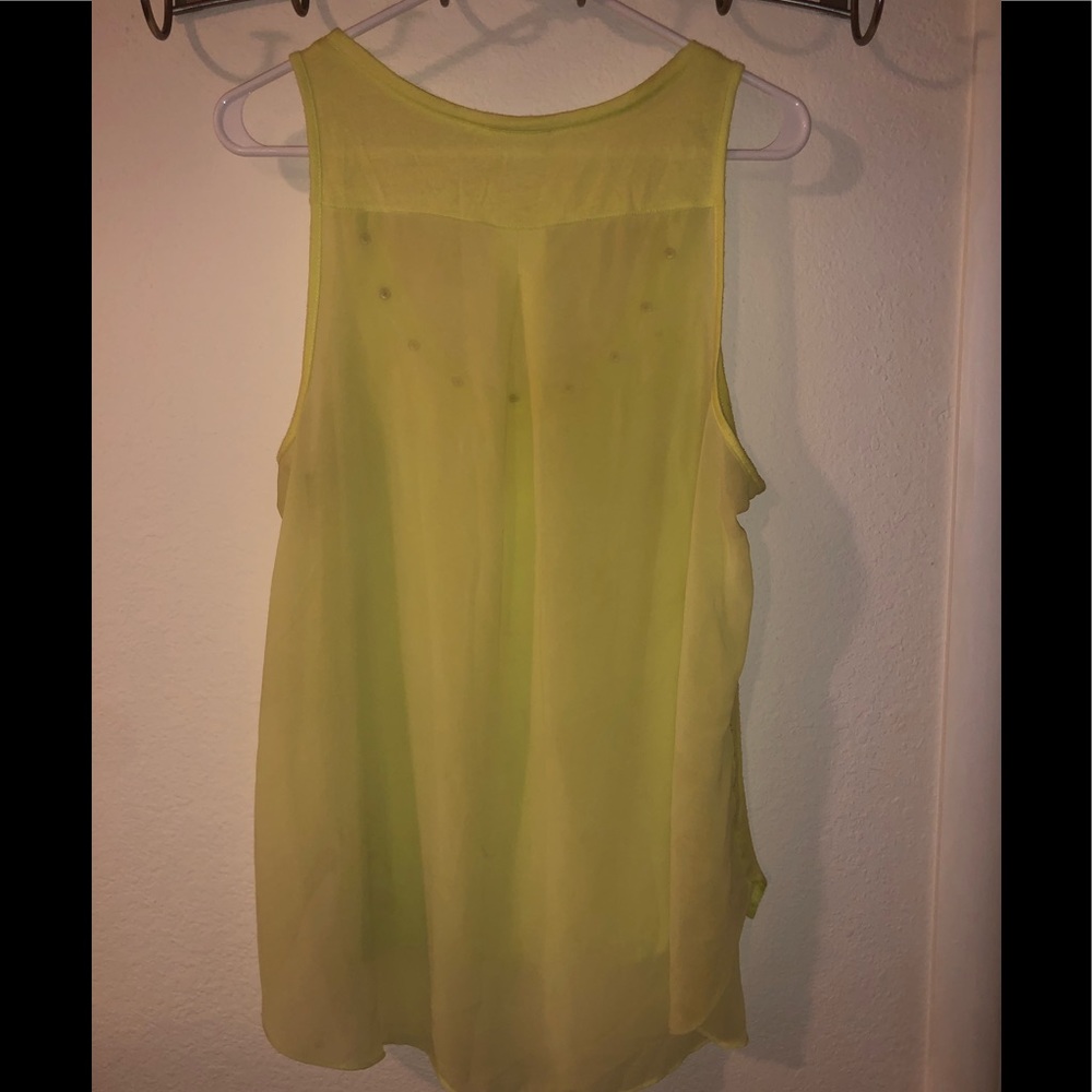 Neon Yellow express tank - Picture 3 of 4